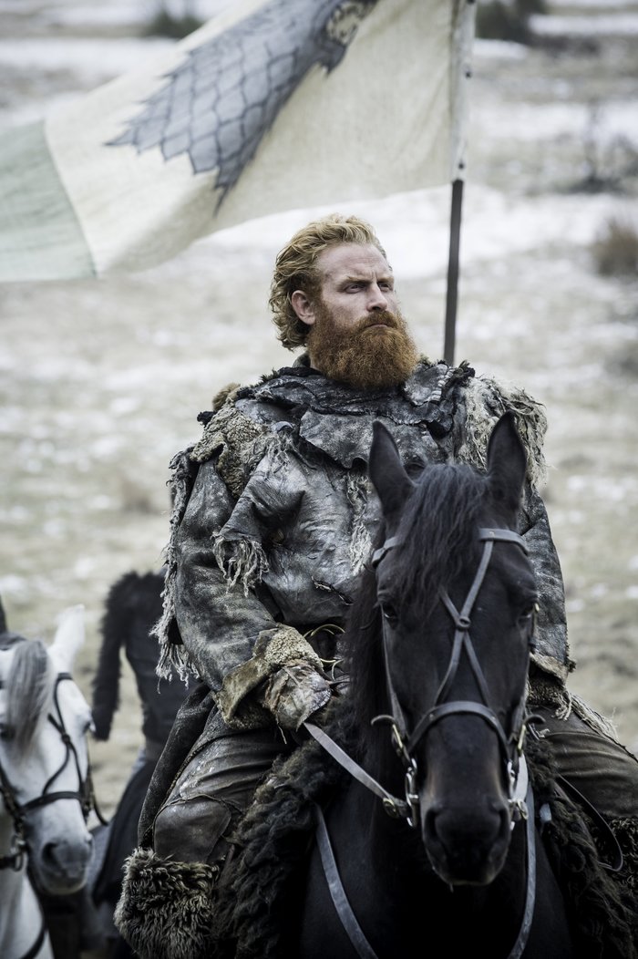 tormund riding a horse